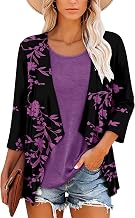 ONLYSHE Womens Tops Dressy Casual Ruffle Blouse Lightweight Tunic Shirts 3/4 Sleeve Fall Clothing S-3XL