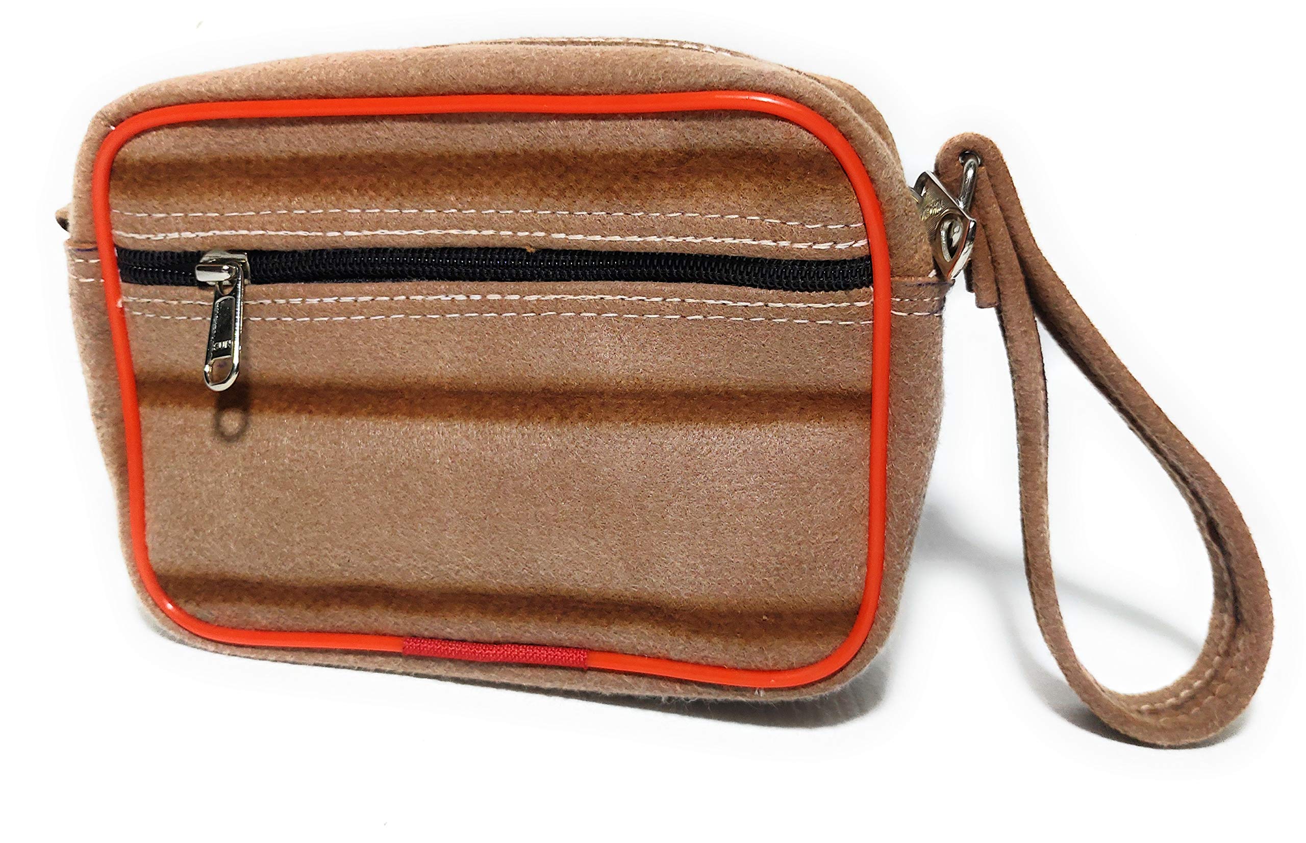 Multipurpose Pouch/Key/Money/Document Bag with Front Pocket (Spanish Red)-image-9
