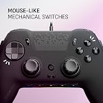 SCUF ENVISION Wired V2 (2025) PC Only Gaming Controller – Anti-Drift Thumbsticks – Five Remappable G-Keys – Remappable Back Paddles – Black