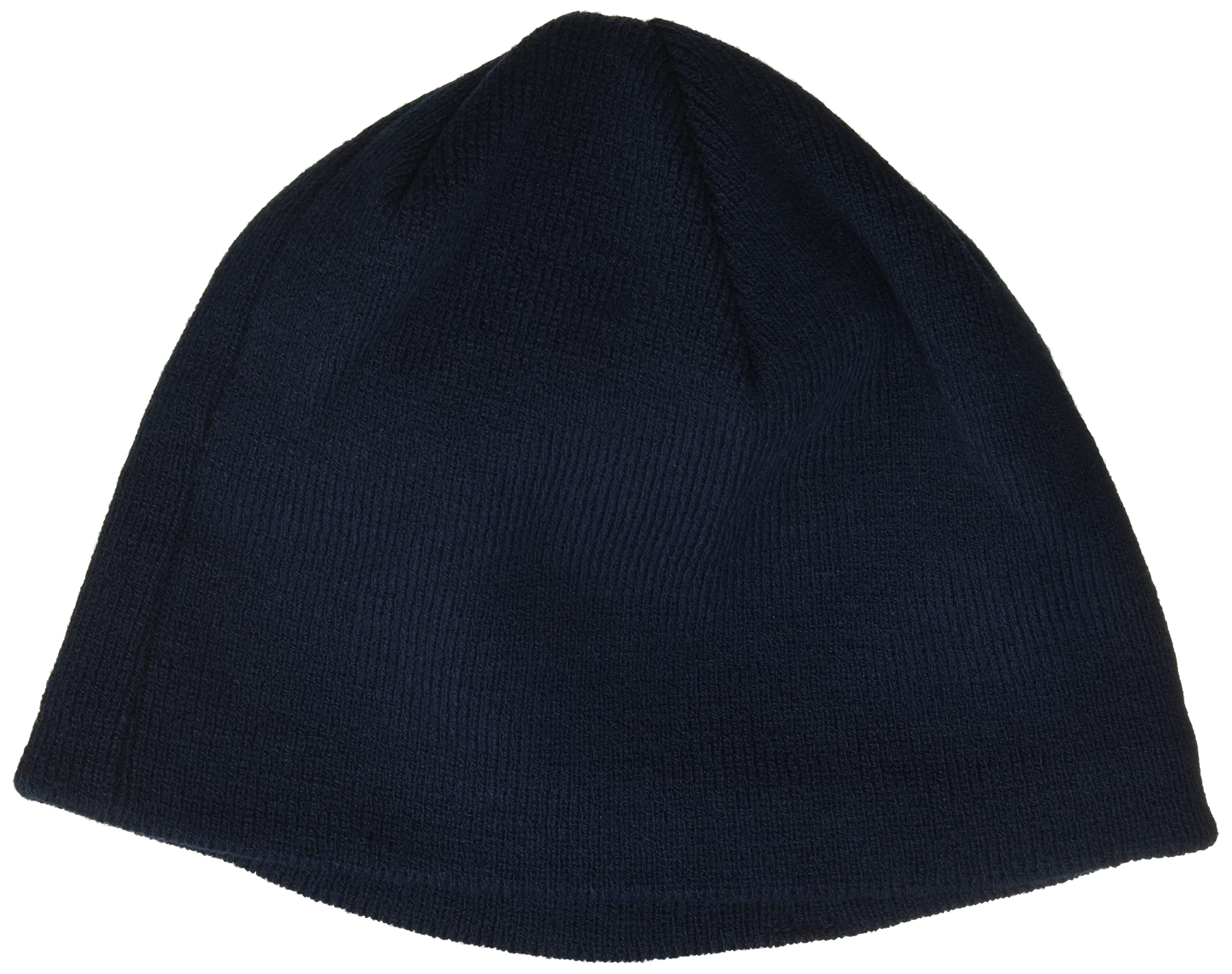 PGA Tour Men's Knit Beanie Hat, Cuffed With Pom Pom Detail (One Size), Solid Navy, One Size