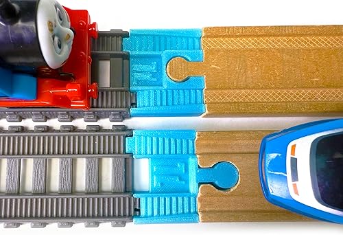 Miniatura 2 de TrainLab. com Adaptadores, compatibles con Thomas & Friends Trackmaster Gray 2014 y pistas de ferrocarril de madera, accesorios esenciales