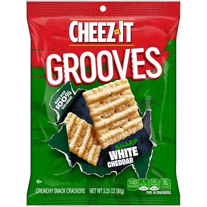 Galletas Cheez-It Grooves Queso Cheddar Blanco, 6 Paquetes miniatura 11