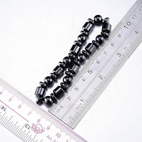 Miniatura 2 de VIKI LYNN 2 pulseras magnéticas de hematita para mujeres y hombres, cuentas de piedra magnética de hematita, pulsera magnética ajustable, regalo de