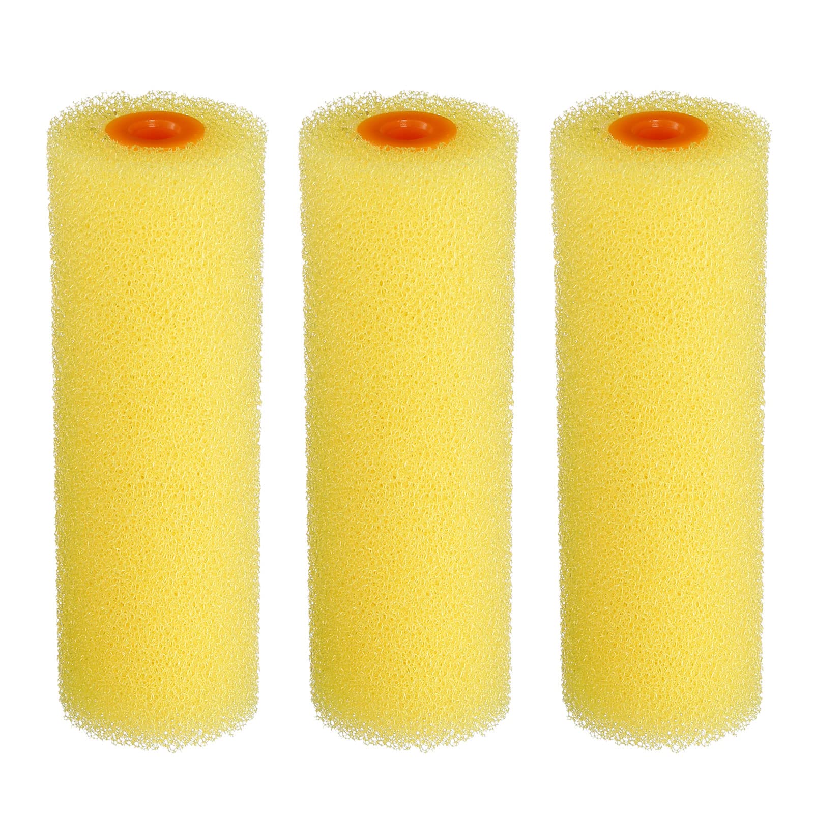 uxcell Paint Roller Cover 4.3 Inch Small Texture Sponge Brush for Household Wall Painting Treatment 3Pcs