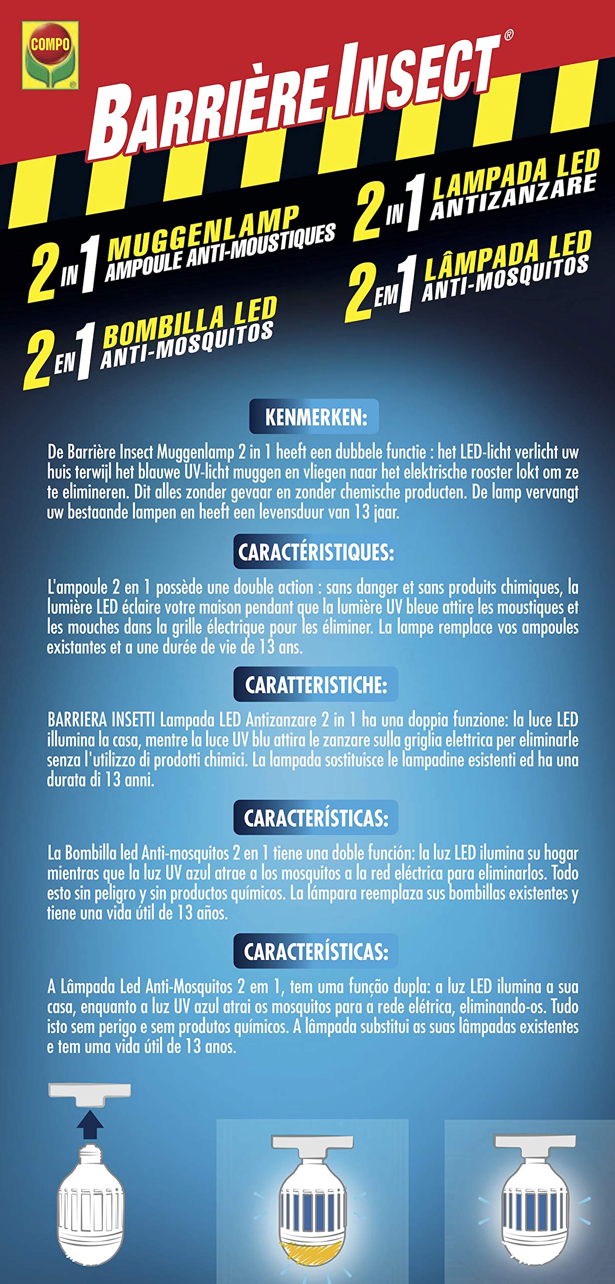 Amazon.es: COMPO Iberia: BARRERA DE INSECTOS