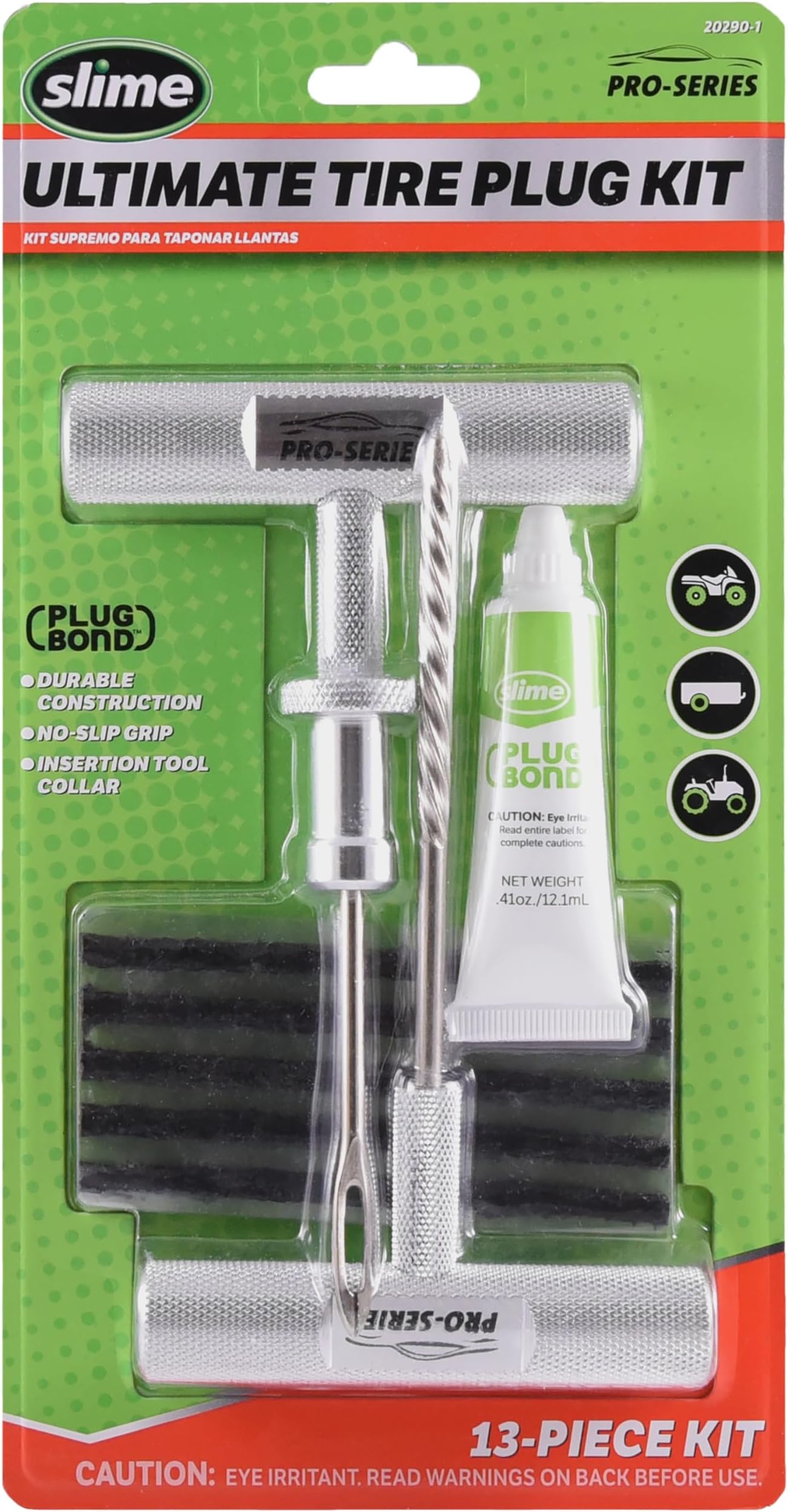 Slime 20290-1 Tire Plug Kit Pro Series, Ultimate Reamer Plugger Set
