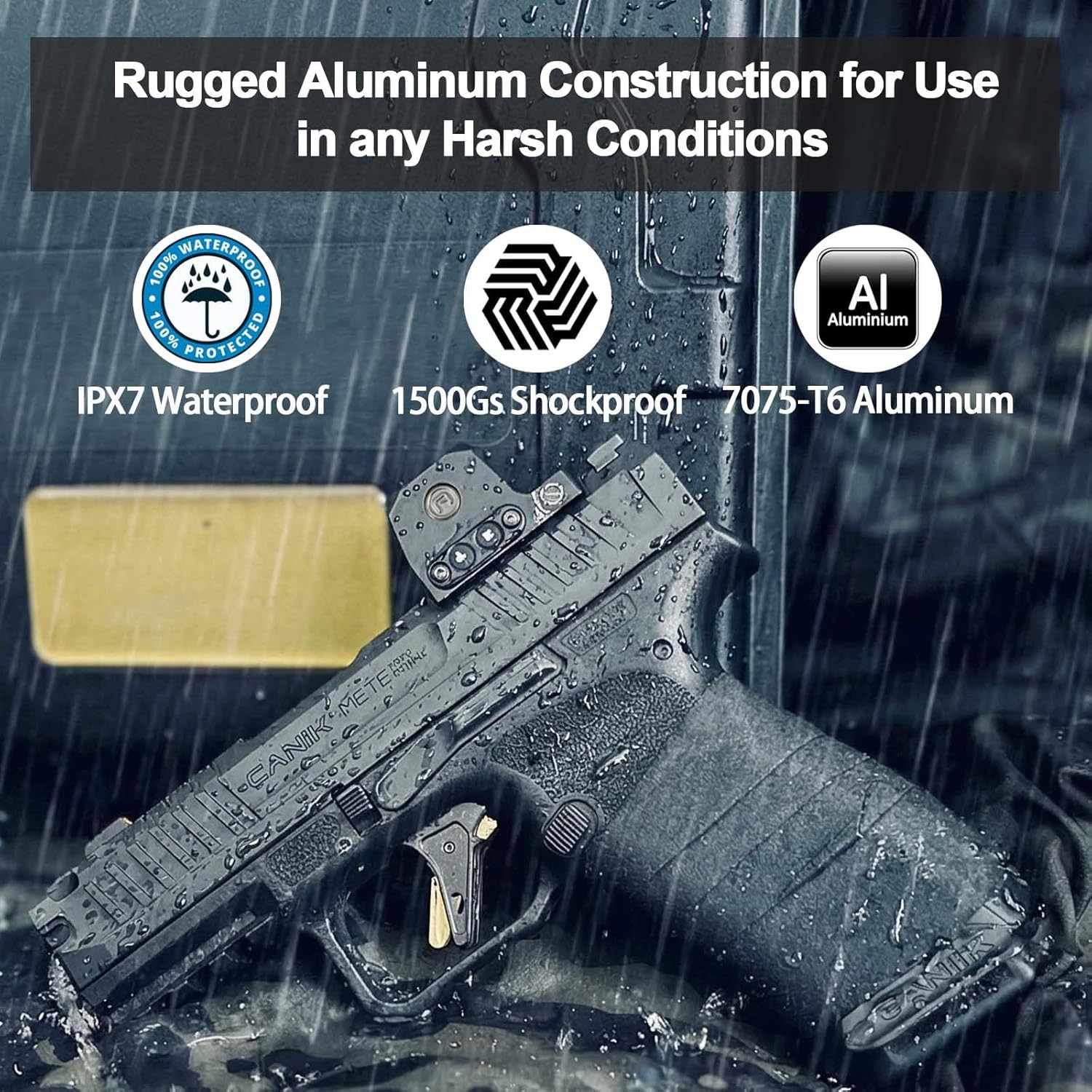 EP-10 Enclosed Red Dot Sight for RMSc Footprint - Aspherical Lens Micro Red Dot Sights - Multiple Reticles 3 MOA Dot & 48 MOA Circle - Durable Closed Emitter Reflex Sights