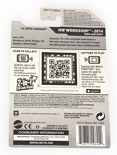 Miniatura 2 de Hot Wheels 2014 " 14 Copo Camaro (Blanco) HW Taller 229/250