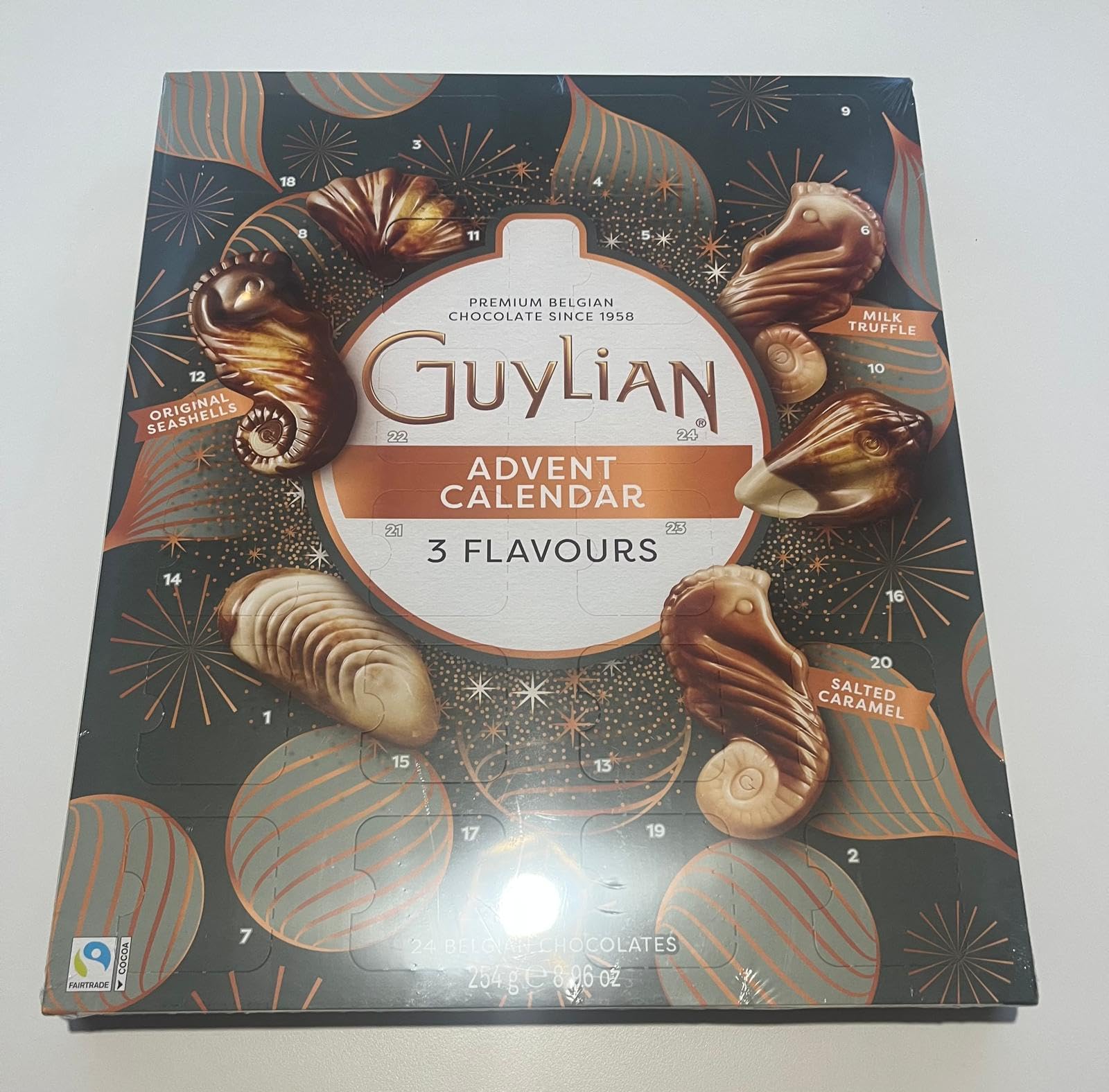 Guylian Calendario de Adviento 254g 24 Chocolates de Praliné Navidad