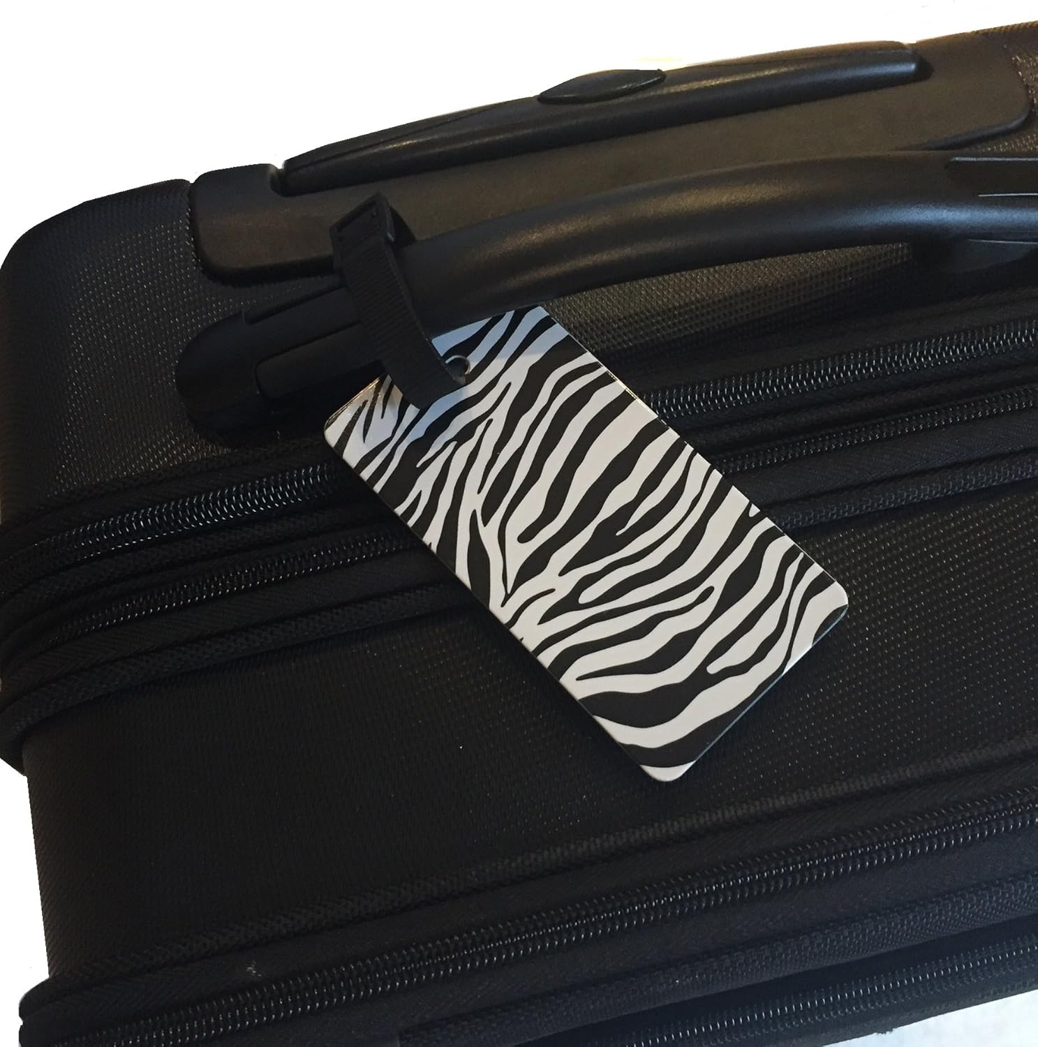  | Nicole Miller 2-Pack Luggage Tags for Suitcases - Travel ID Identification Labels Set for Bags & Baggage (Zebra & Leopard Print) | Luggage Tags