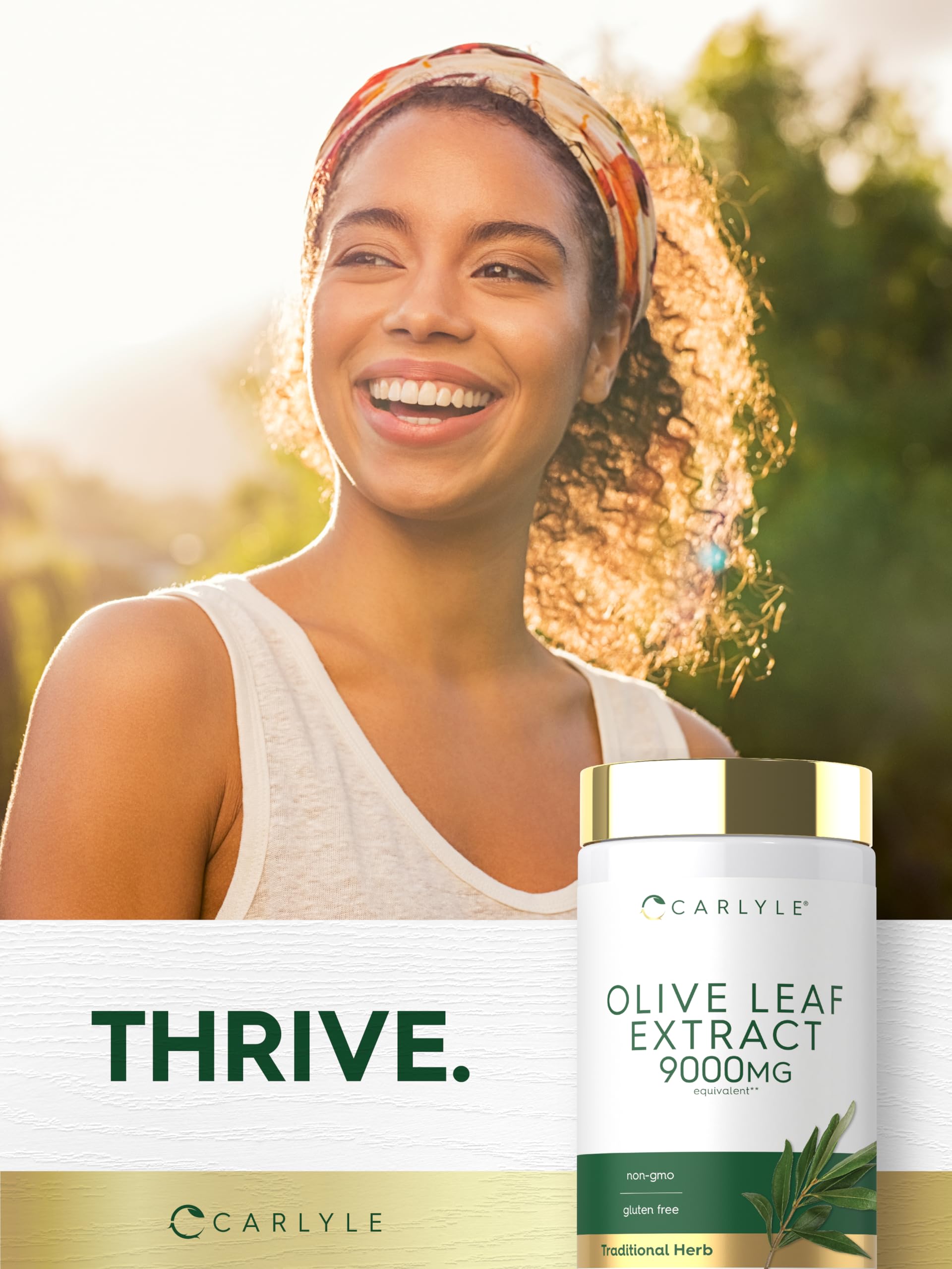 Carlyle Olive Leaf Extract Capsules | 70 Count | Non-GMO, Gluten Free — Amazon image 6