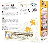 Vista 5 de Brain Tree - Rompecabezas de 500 piezas para adultos los mejores rompecabezas con bandejas de clasificación de rompecabezas