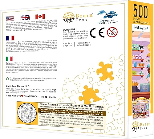 Miniatura 5 de Brain Tree - Rompecabezas de 500 piezas para adultos los mejores rompecabezas con bandejas de clasificación de rompecabezas