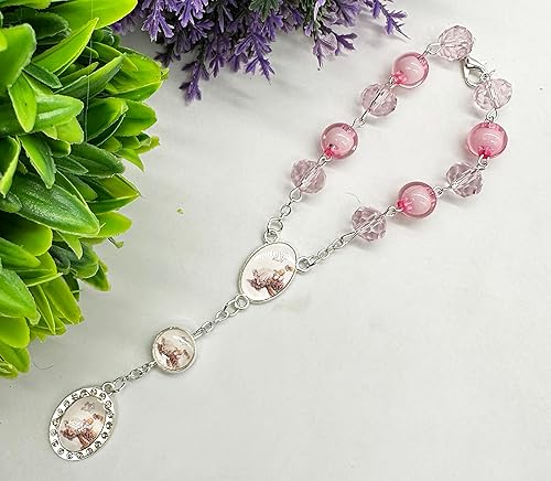 Miniatura 9 de 12 pulseras de rosario para bebé, recuerdo de bautizo, recuerdos de bautizo, quinceañera, baby shower