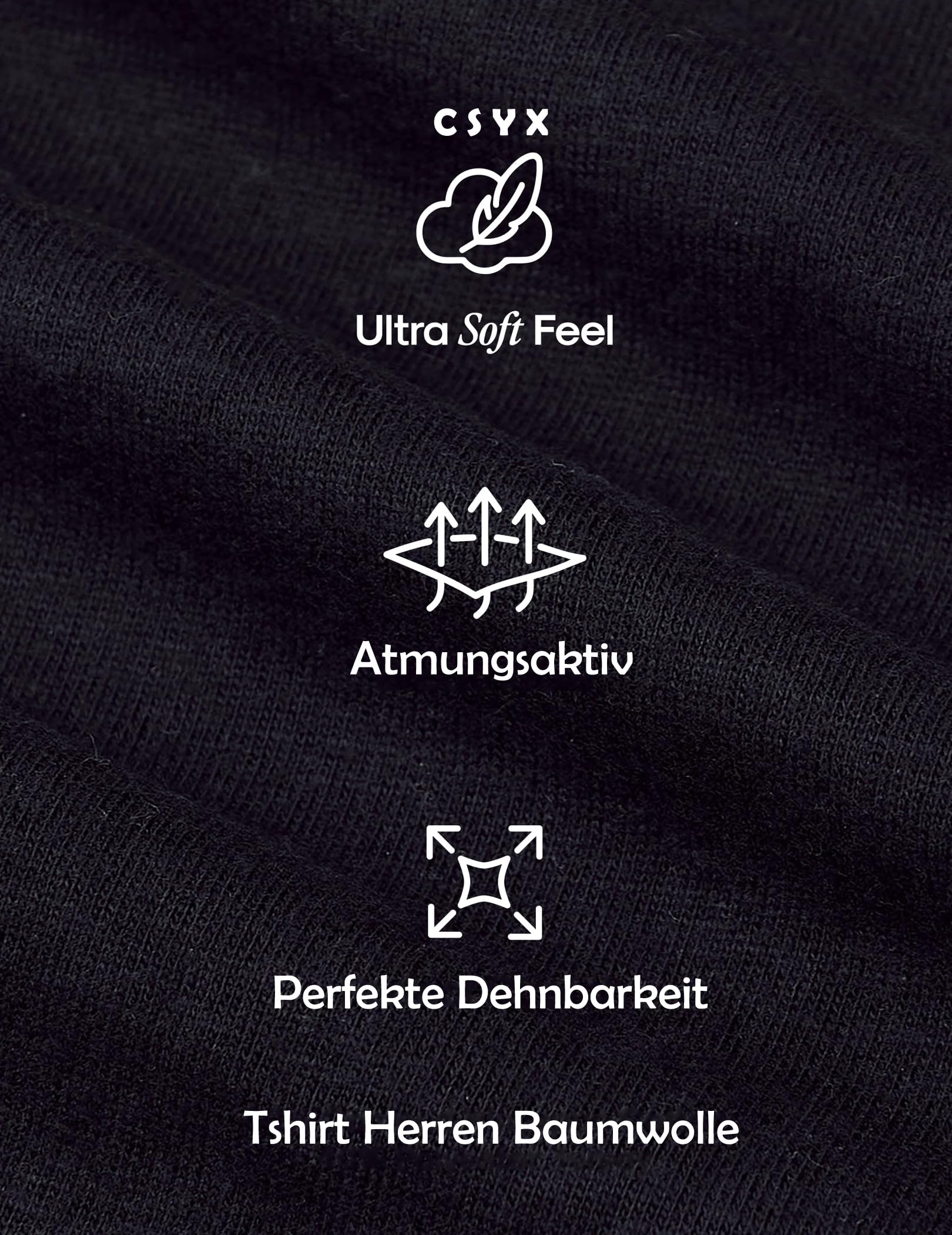 Tshirt Herren Baumwolle T-Shirt 5er Pack 4er 3er T Shirt Set Oversize Shirt Rundhals Casual Basic T Shirts Sommer Kurzarm T-Shirts Activewear Tshirts Männer Tops Shirt Alltag Wandershirt Laufshirt