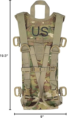 Miniatura 3 de Paquete de hidratación táctica Molle, capacidad para vejiga de 3 litros (se vende por separado), ideal para senderismo, ciclismo, campamento,
