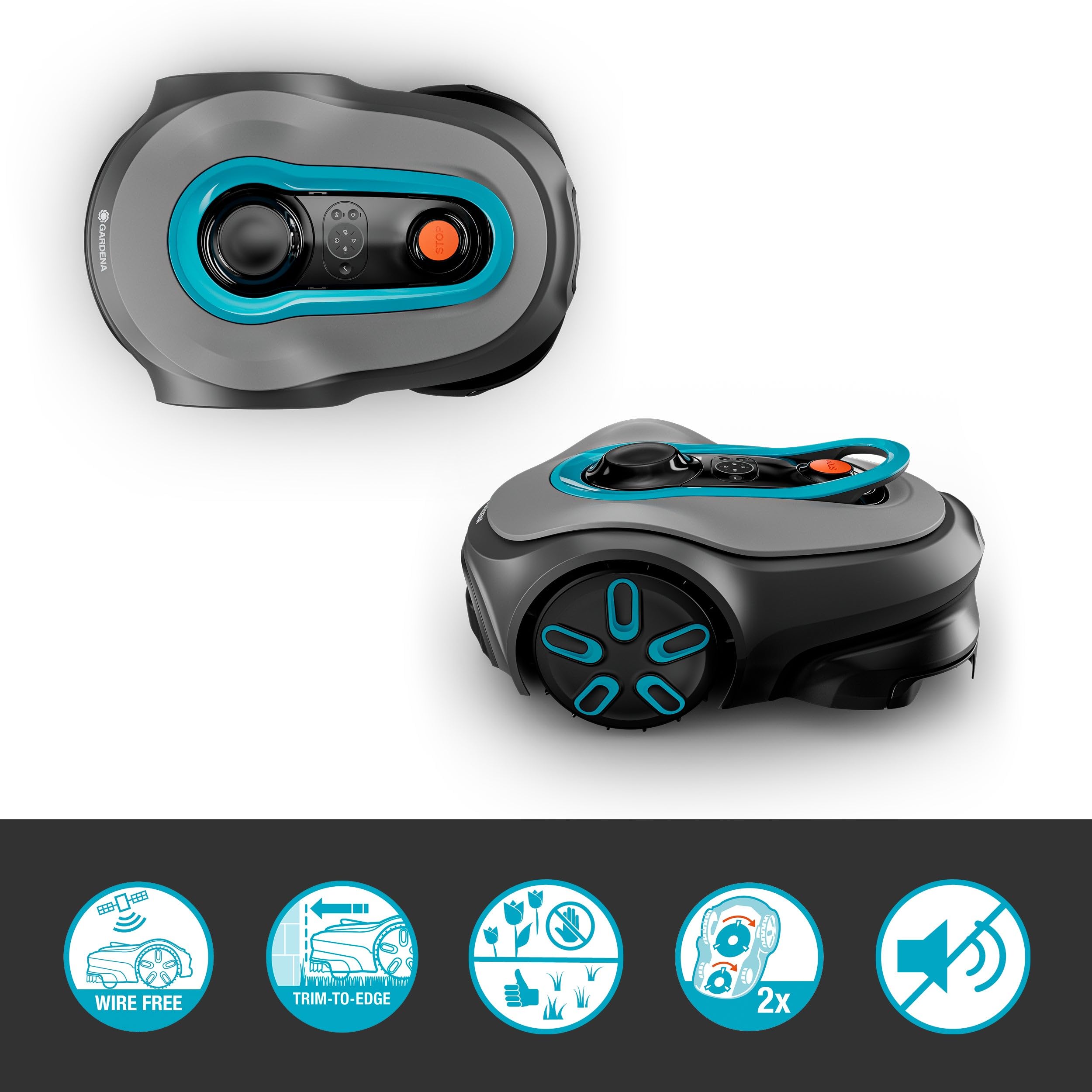 Gardena Robot Tondeuse Smart SILENO Free Set 800 m² sans Fil — vue 2