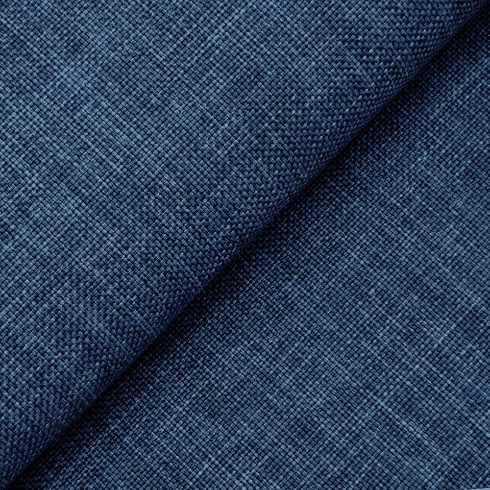 DESHOME Sirma 10 mètres - Tissu au metre d'ameublement Hydrofuge et résistant pour Canapé Sofa Coussins Chaise Bleu océan