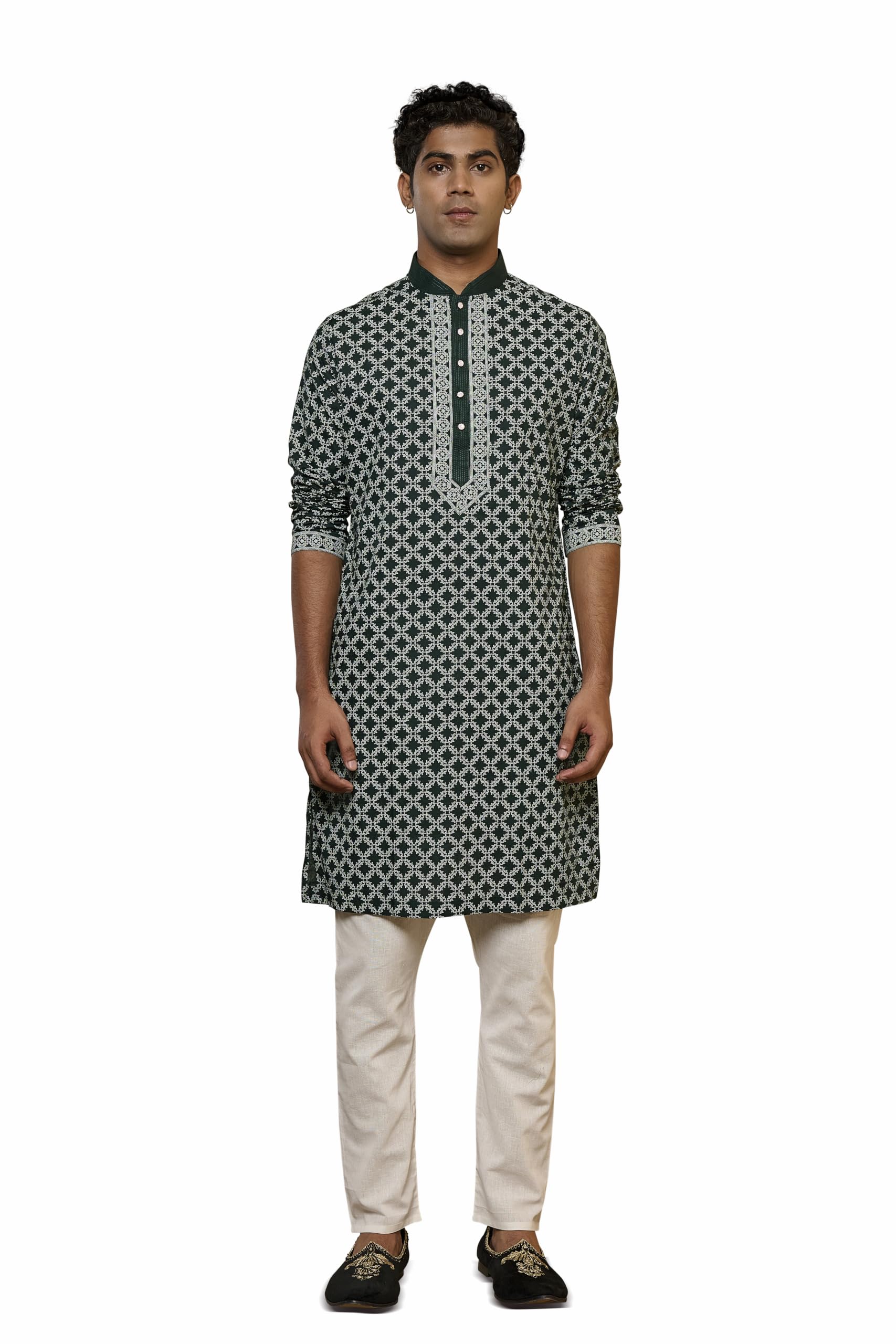 tasva Forest Diamond Kurta Set-picture-24