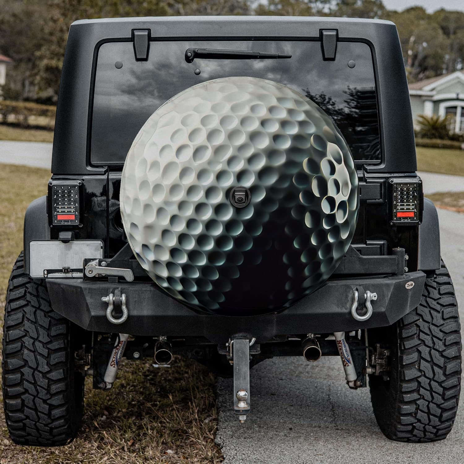 VanLich Shop Golf Ball Spare Tire Cover with/Without Backup Camera Hole – Golf Wheel Cover, Funny Golf Spare Wheel Cover
