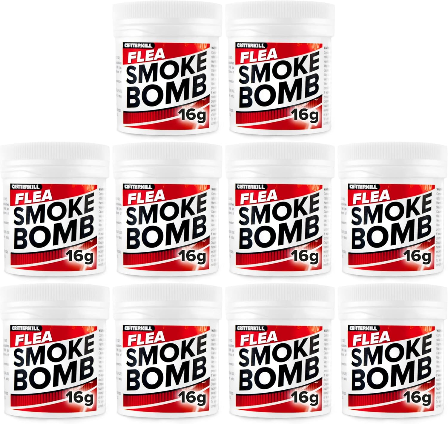 CritterKill Professional Strength 16g Flea Smoke Bomb Fogger Fumigator