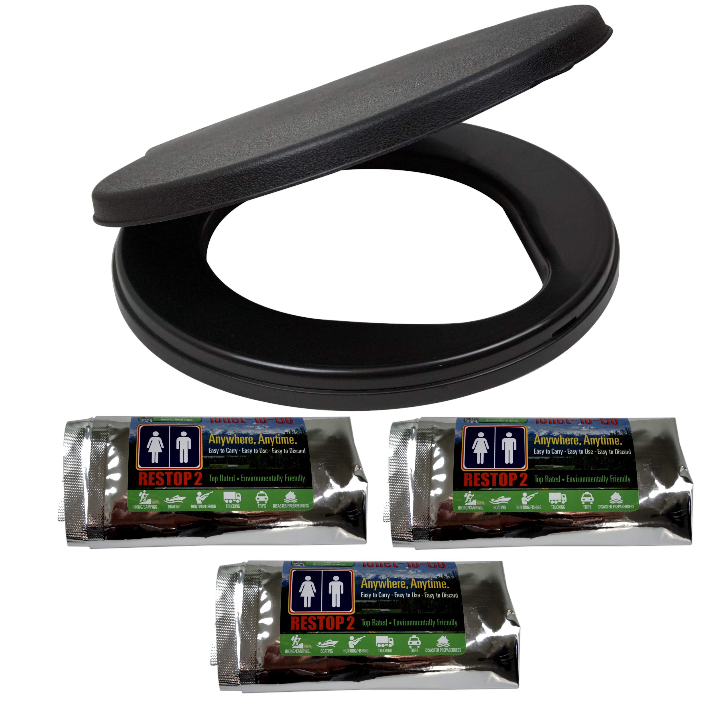 BodShellPortable Toilet Seat Lid - fits 5 Gallon Bucket