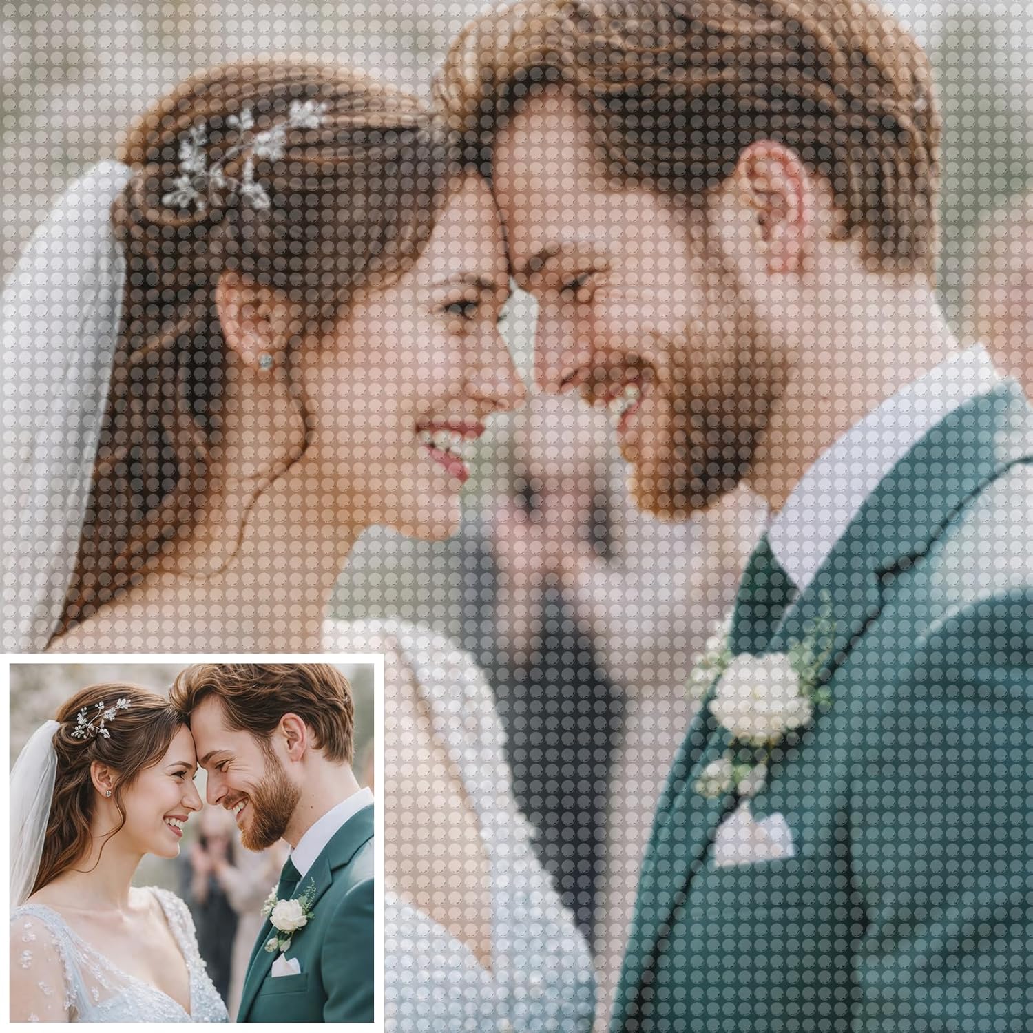 BEXOA Custom Diamond Painting from Photo 5D Full Drill Personalized Diamond Art Kit for Adults DIY Diamond Art Home Decor (50 × 60 cm / 19.7 × 23.6 in)