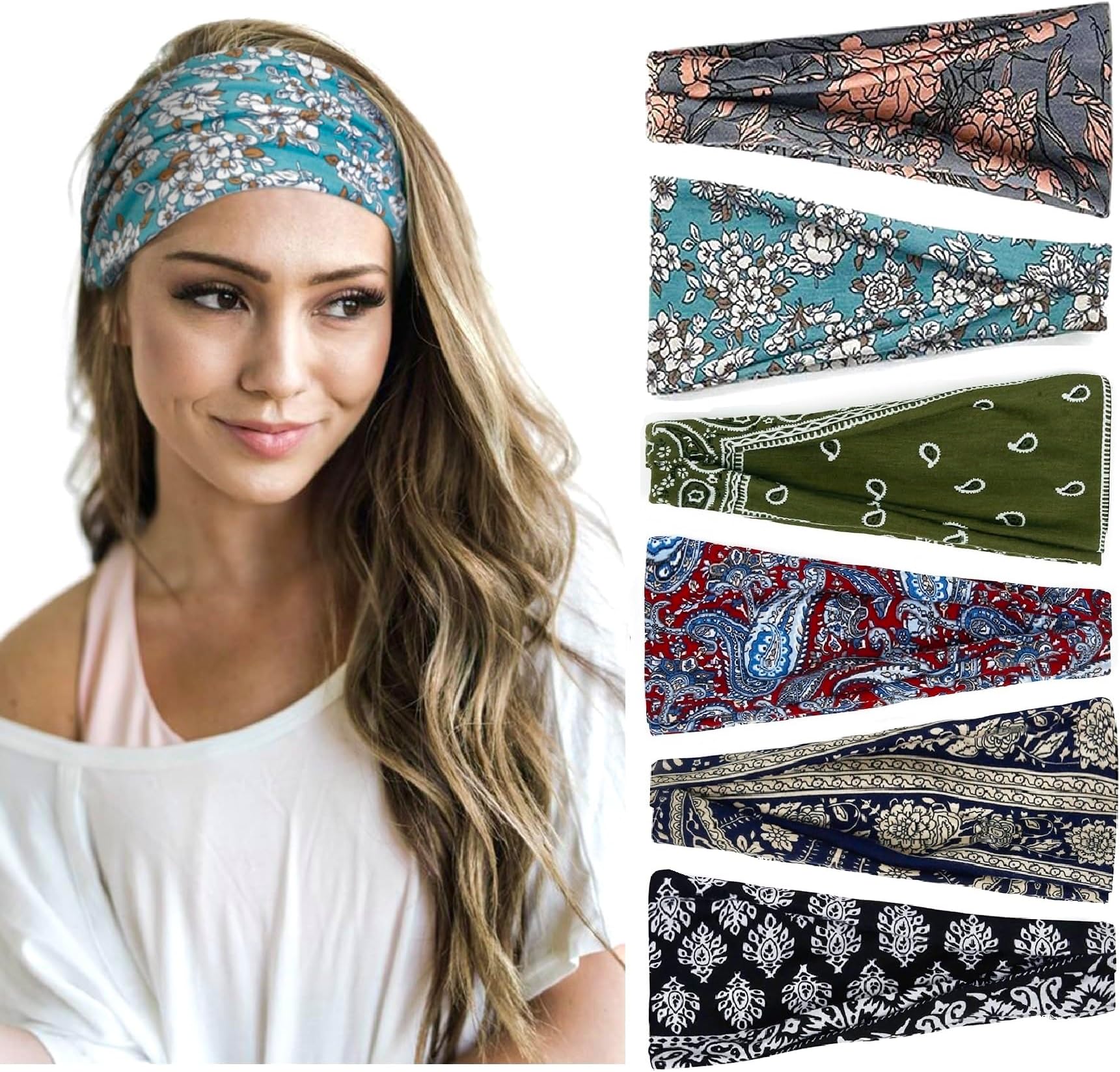 Sport Stirnbänder 8er Pack - Schweißabsorbierend Für Yoga & Fitness