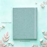 Mini Photo Album for Fujifilm Instax Mini Polaroid Snap, Pack of 2 Linen Picture Book 2x3, Each Small Album Holds 208 Photos Green