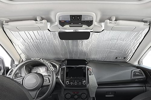 Miniatura 3 de YelloPro - Parasol reflectante para parabrisas delantero para automóvil, reflectante, protección solar para Subaru Crosstrek 2018, 2019, 2020, 2021,