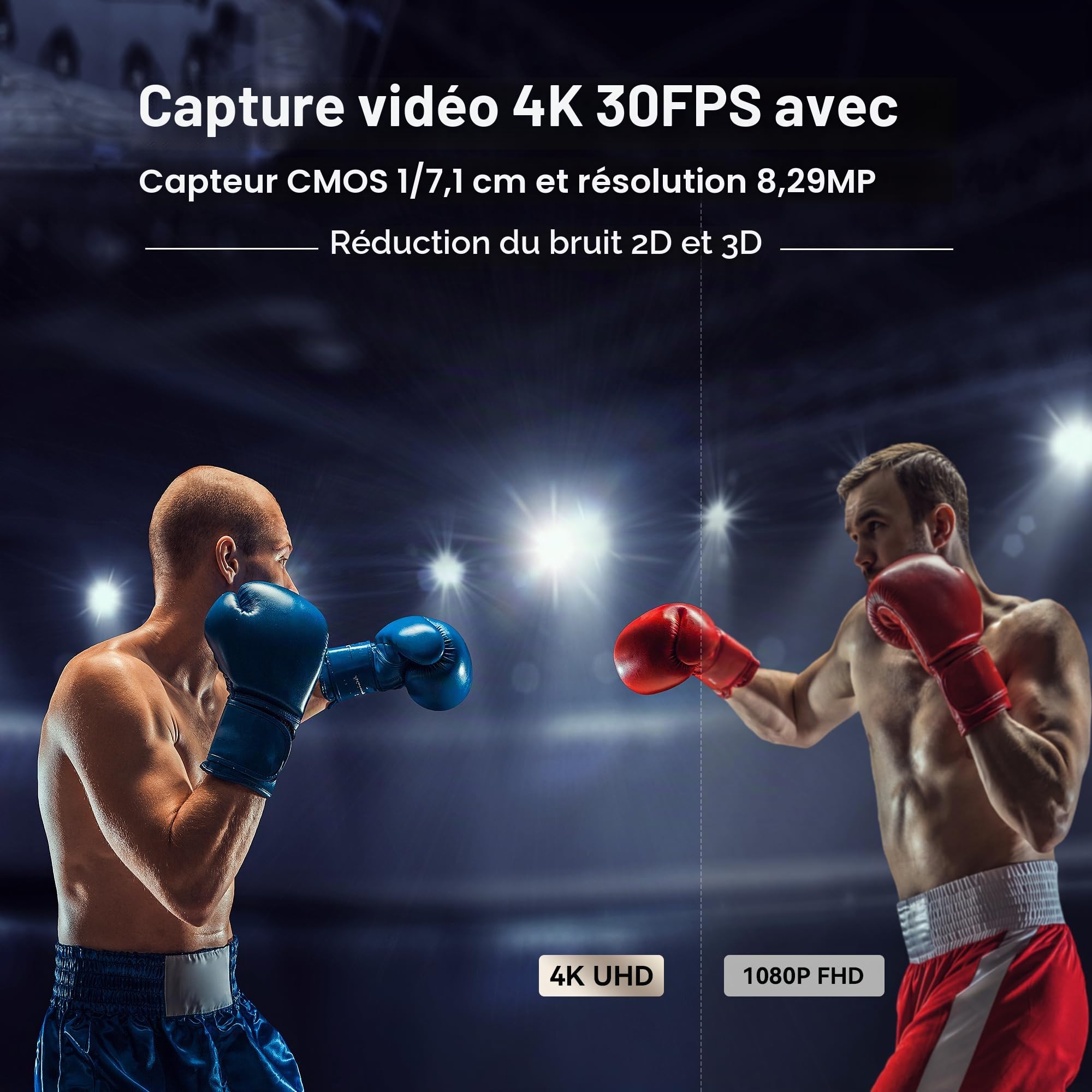 Tenveo Caméra PTZ NDI 4K avec Suivi Automatique IA, Zoom Optique 20x, USB3.0/HDMI/LAN PoE, Camera PTZ IP pour Streaming Live Église Visioconférence Diffusion Événements Youtube/OBS/vMix