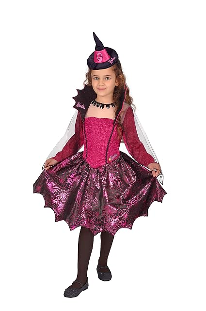 Ciao- Barbie Fashion Witch brujita Halloween Special Edition vestido disfraz original niña (Talla 5-7 años)