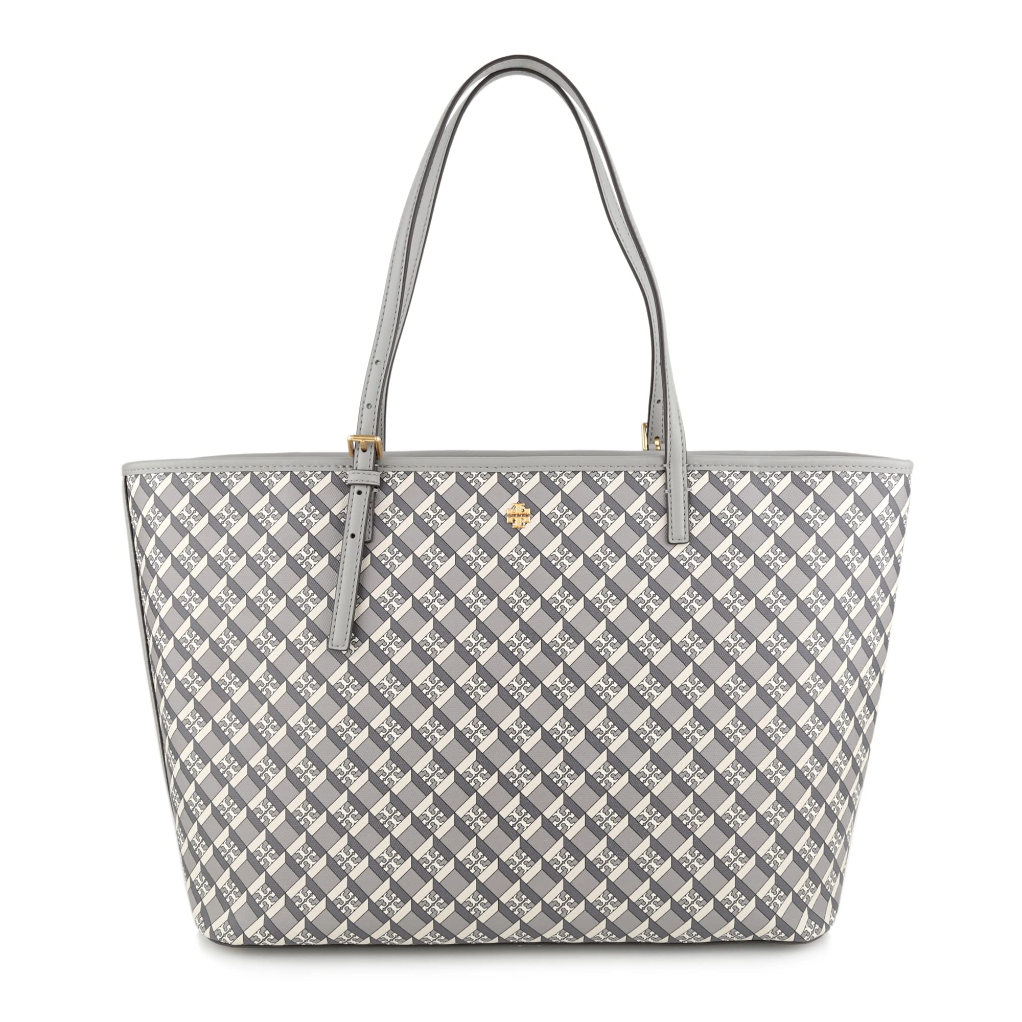 トリバーチ グレー レザー トートバッグ ショルダーストラップ付き トリーバーチ TORY BURCH バッグ （グレー） -waja bazar - 海外