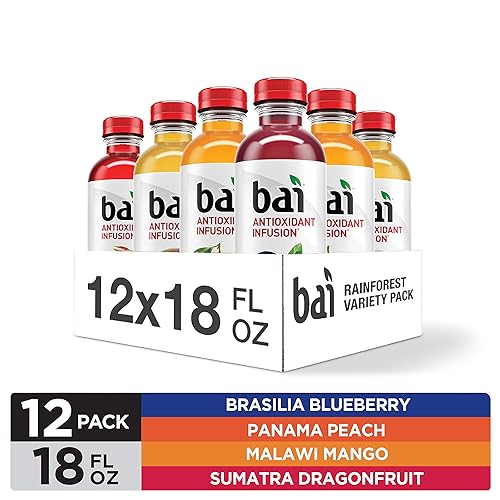 Miniatura 135 de Bai - Puna coco piña - Agua con sabor a coco y piña, bebida con infusión antioxidante, botellas de 18 onzas líquidas, paquete de 6