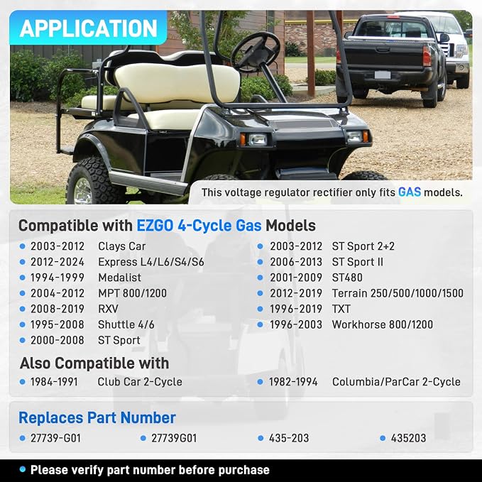 Regulador de Voltaje para Golf Gas JURPLIX miniatura 2