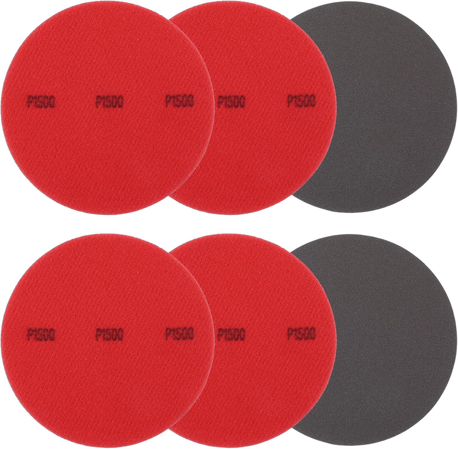 Bowling Ball Sanding Pads, Hook and Loop Sanding Sponge Discs - Fitting for (Bowling Ball Polisher - Orbital Sander - Resurfacing) Grit 1500 & 5 Inch & 6 Pack