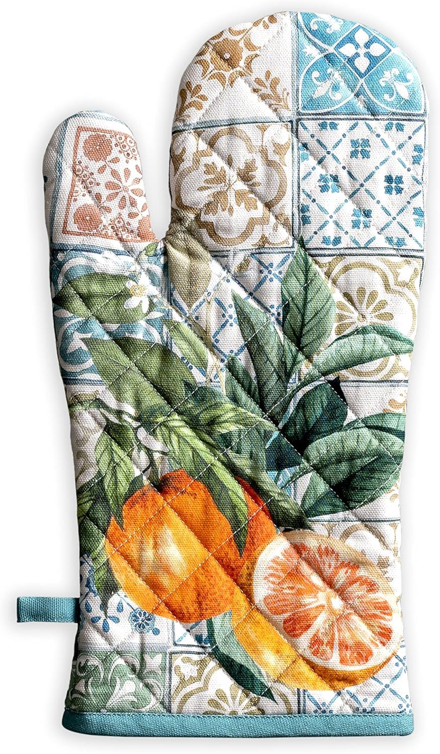 MAPPERZ 100% Cotton Padded Heat Resistant, Heat Proof Oven Hand Gloves, Paisley Design, Perfect for Safe Handling of Hot Pots and Pans, Stylish Kitchen Essential Random Color (1 Piece)