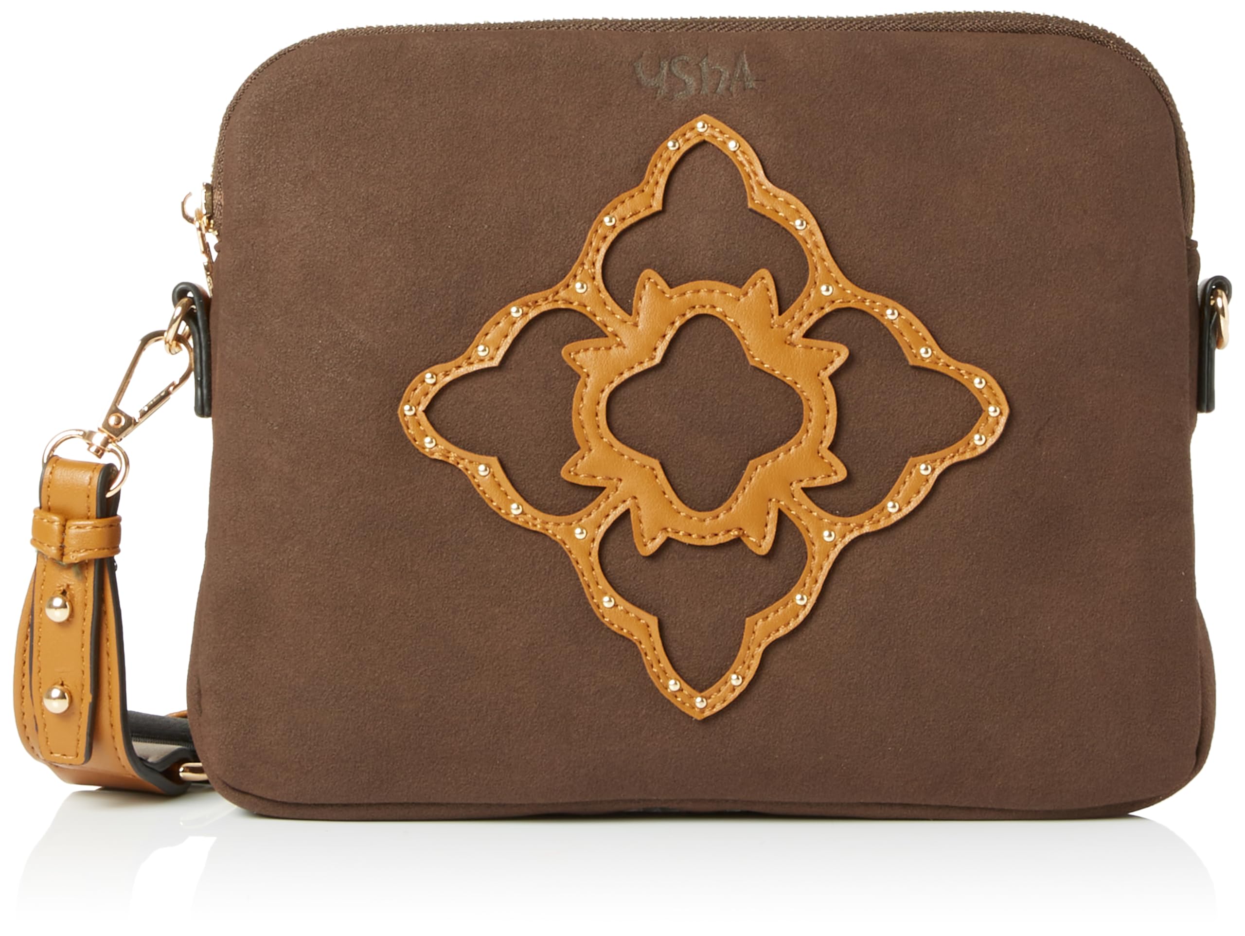 ALARY Women's Crossbody Crossover Body Bag, Dark Brown, One Size