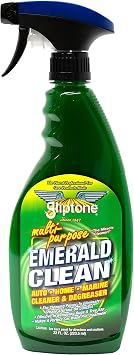 Gliptone Emerald Clean 22 oz, Powerful Degreaser and Cleaner for Cars Garage and Home, Cleans Engines, Carpet, Upholstery, Tar, Grease, and Road Film
