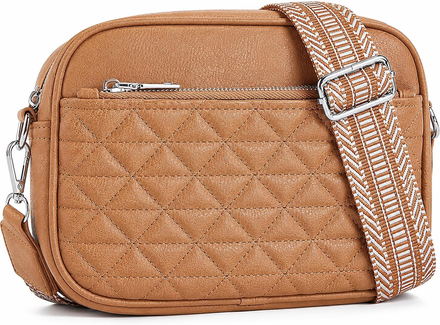 Crossbody Bags for Women, RFID Shoulder Purse Medium Hobo Bags with 2 Adjustable Straps, Vegan Leather Quilted Handbags