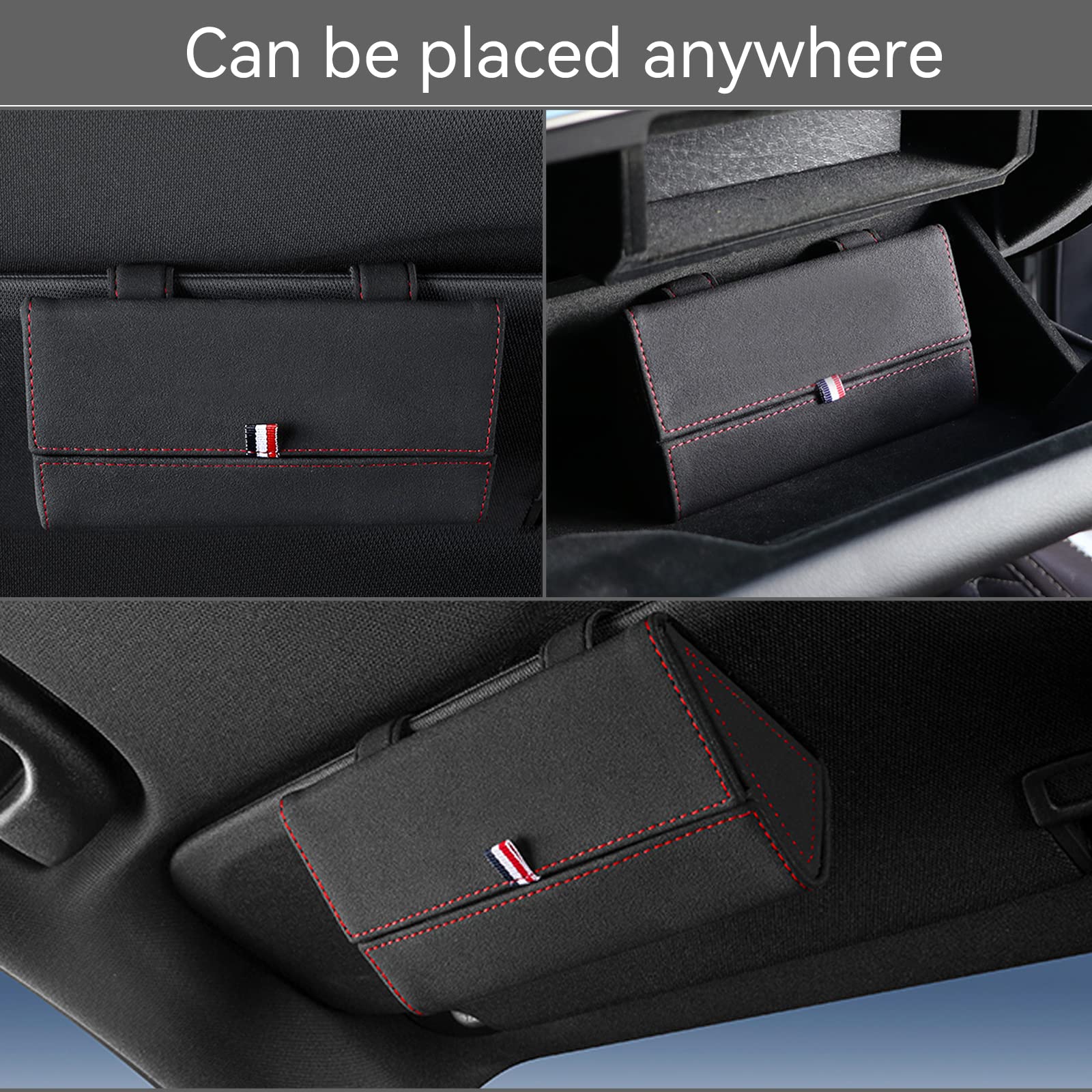 Auto Sonnenblenden-Organizer Für Brillen - ABS-Kunststoff, 3 Farben