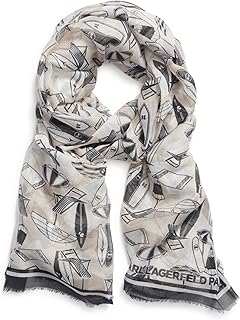 KARL LAGERFELD Paris Women's Accessories Scraf, Beige, One Size