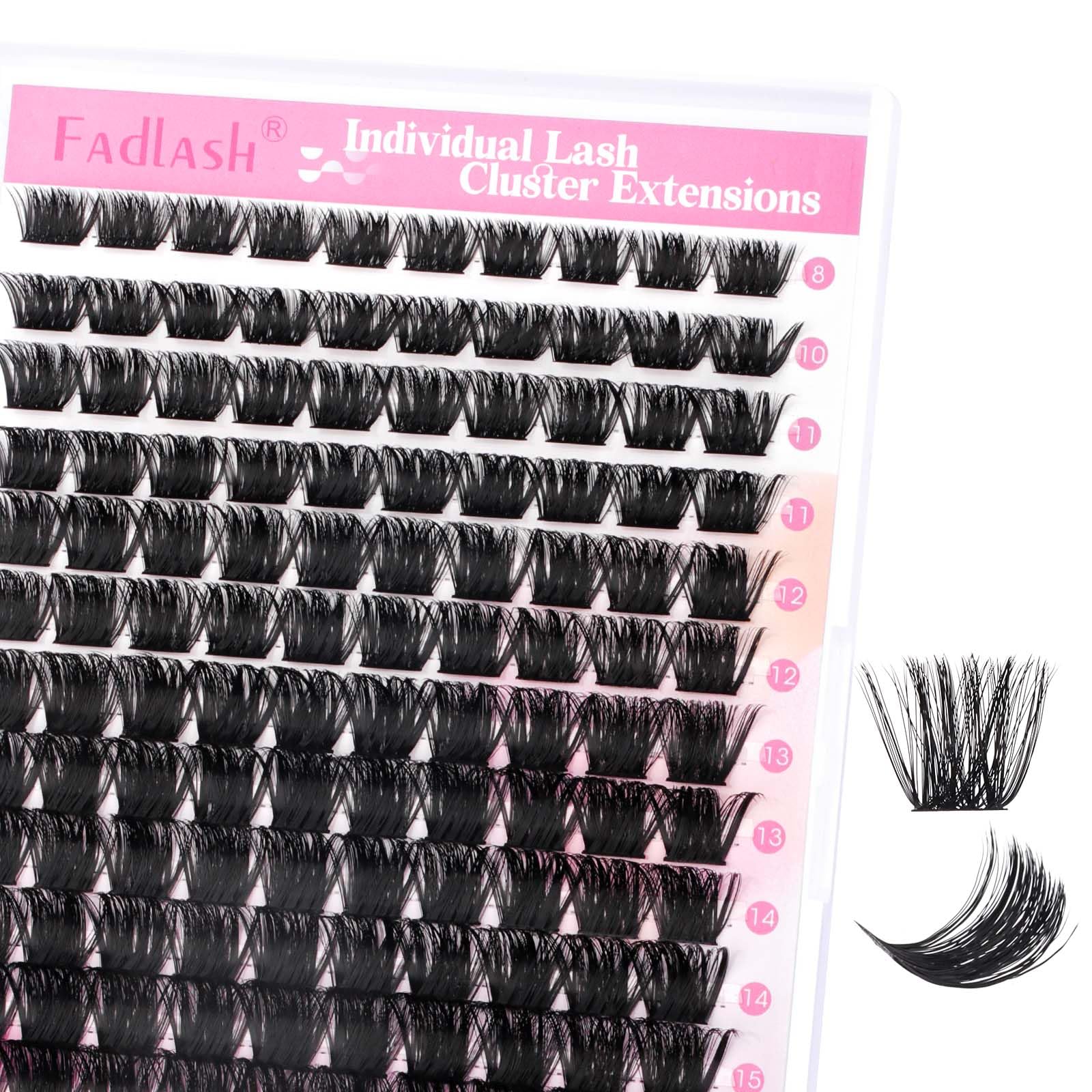 FADLASH Lash 120pcs 0.07mm D Curl 8-16mm 40D Mixed Trays Customizable DIY Eyelash Extensions for Beginners — view 85