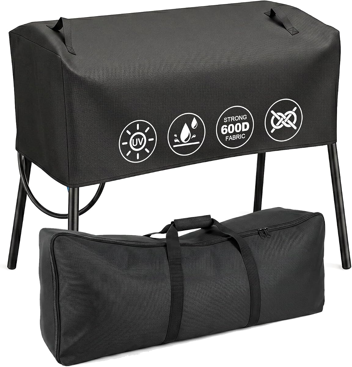 Patio Cover and Carry Bag for Camp Chef 3 Burner Stoves | Tundra Pro 16, SPG90B, PRO90, TB90LWG – Heavy Duty 600D Stove Cover and Bag for Camp Chef Pro 90X