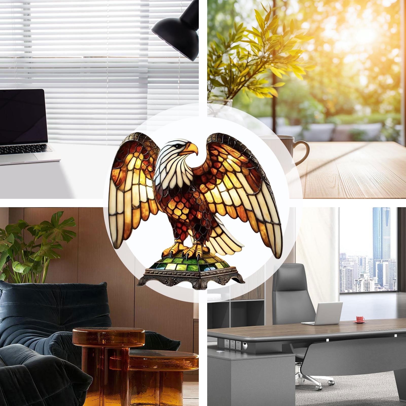 Lampe Veilleuse Animale Lampe De Nuit Vitrail Sur Table
