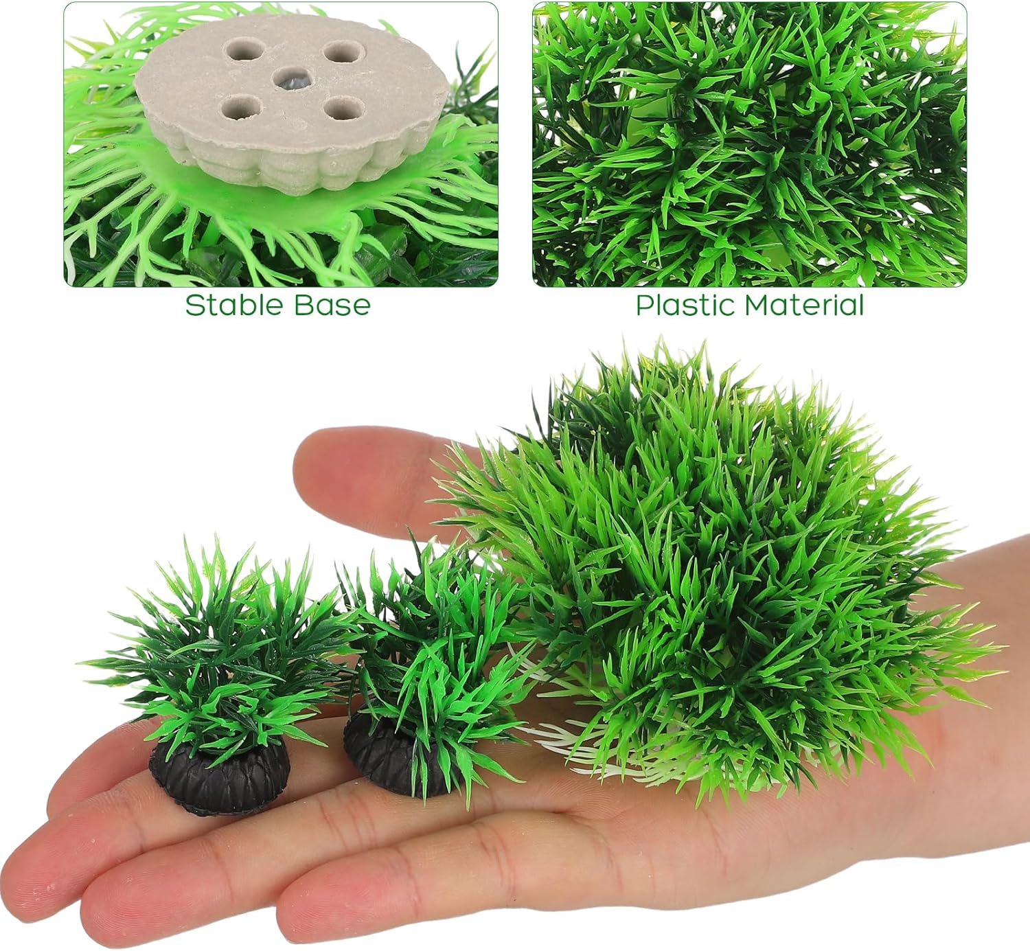DOITOOL Aquarium Artificial Plastic Plants Tree Set, Realistic Aquarium Tree Fish Tank Plants for Fish Tank Decorations, Pink Cherry