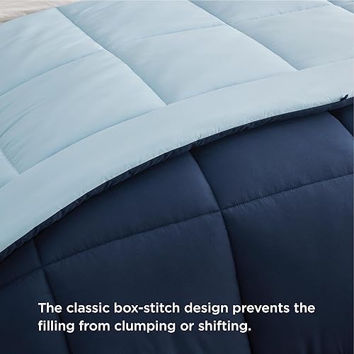 Miniatura 4 de Bedsure Edredón reversible tamaño matrimonial, edredón acolchado para todas las estaciones, edredón alternativo al plumón tamaño matrimonial con