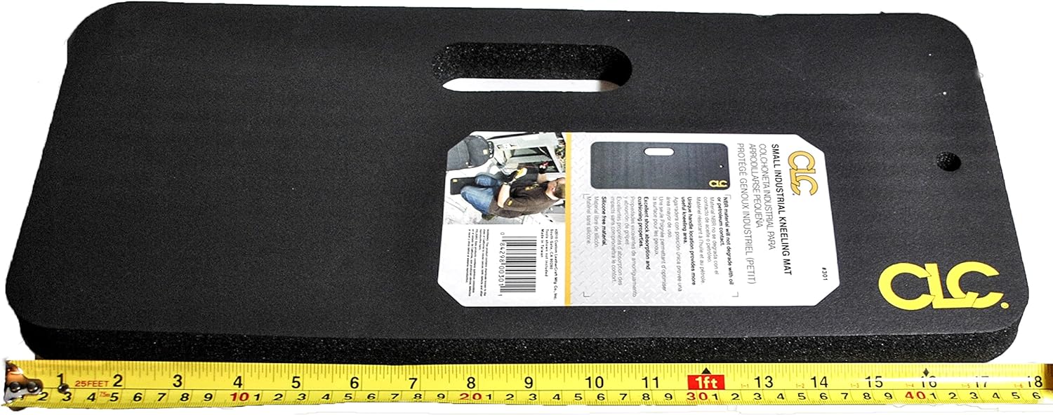 CLC Custom Leathercraft 301 Small Kneeling Pad, 8 x 18-in. , Black - Work Wear Kneepads - 