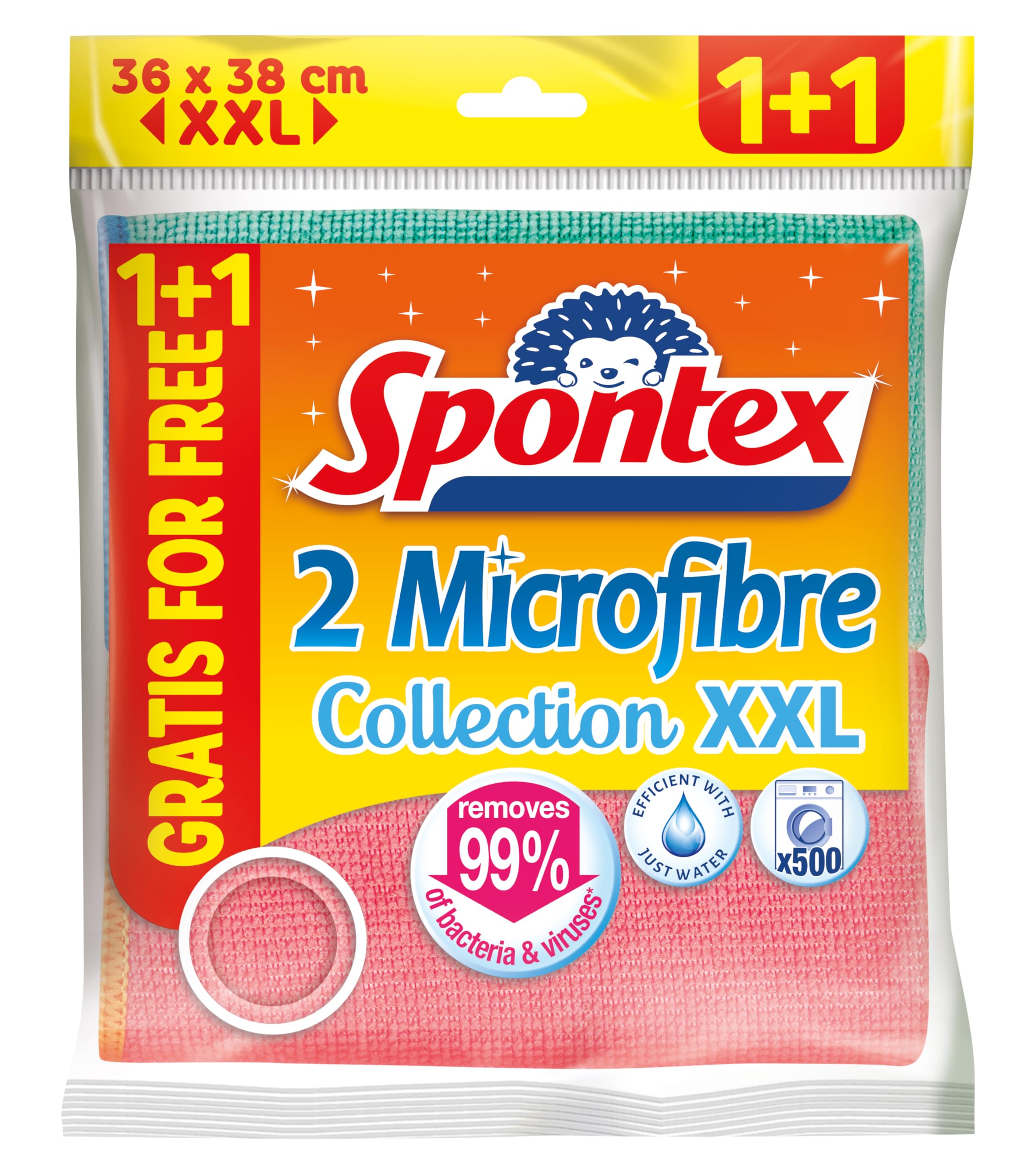 Spontex Ściereczka z mikrofibry XXL, opakowanie 2 szt.