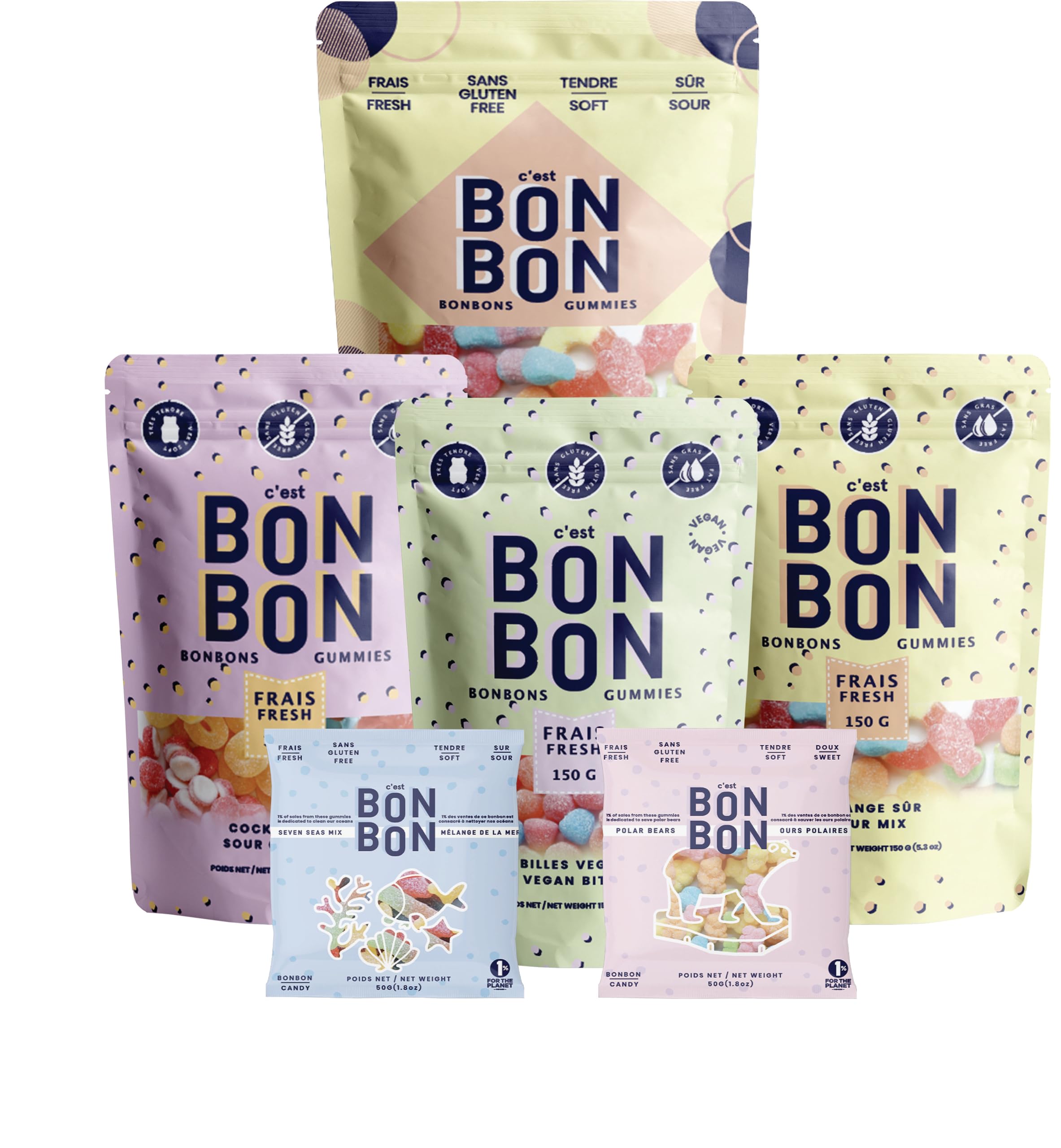 c'est BON BON - Irresistible Sour Gummy Assortment - Gluten-Free